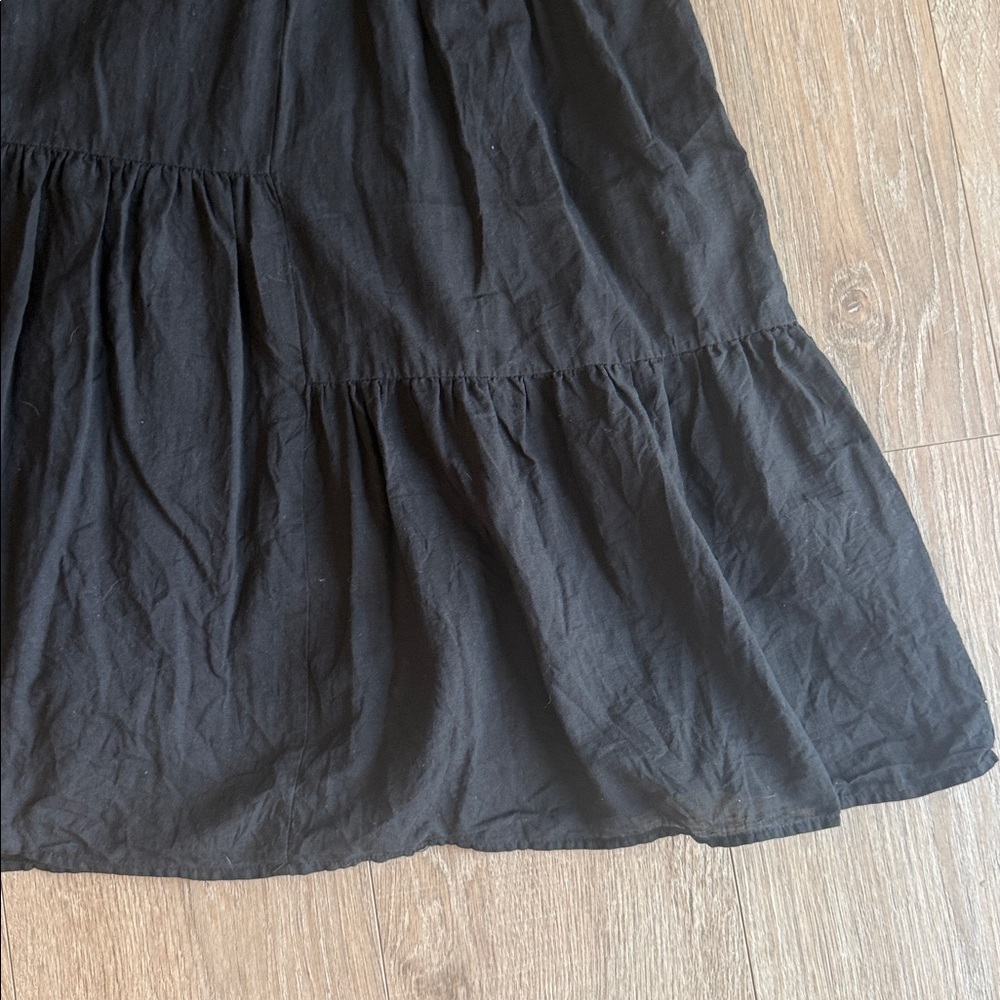 JENNI KAYNE SEERSUCKER SUMMER DRESS IN BLACK SIZE XS - Picture 7 of 10